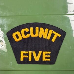 OCUNIT FIVE embroidered naval Patch